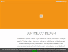 Tablet Screenshot of bertoluccidesign.cz
